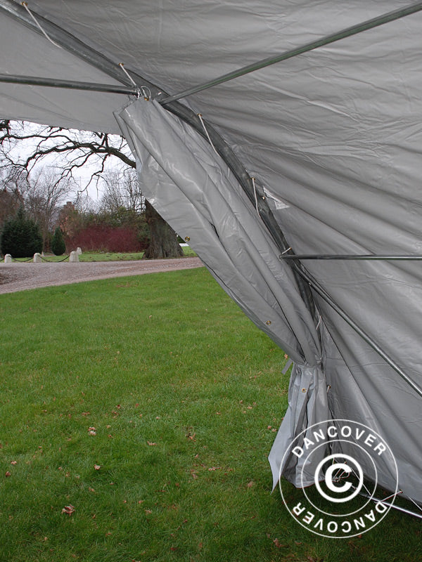 Doppel Zeltgarage 5,4x6x2,9m PVC, Grau