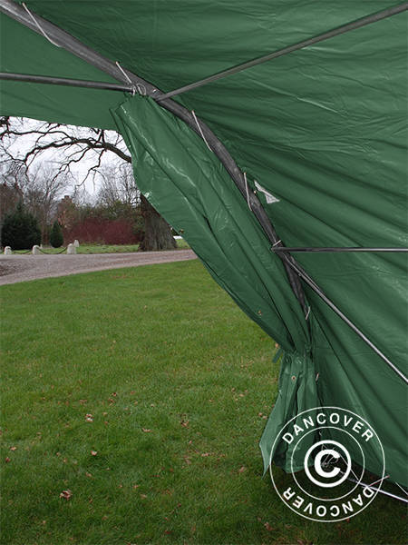 Doppel Zeltgarage 5,4x6x2,9m PVC, Grün