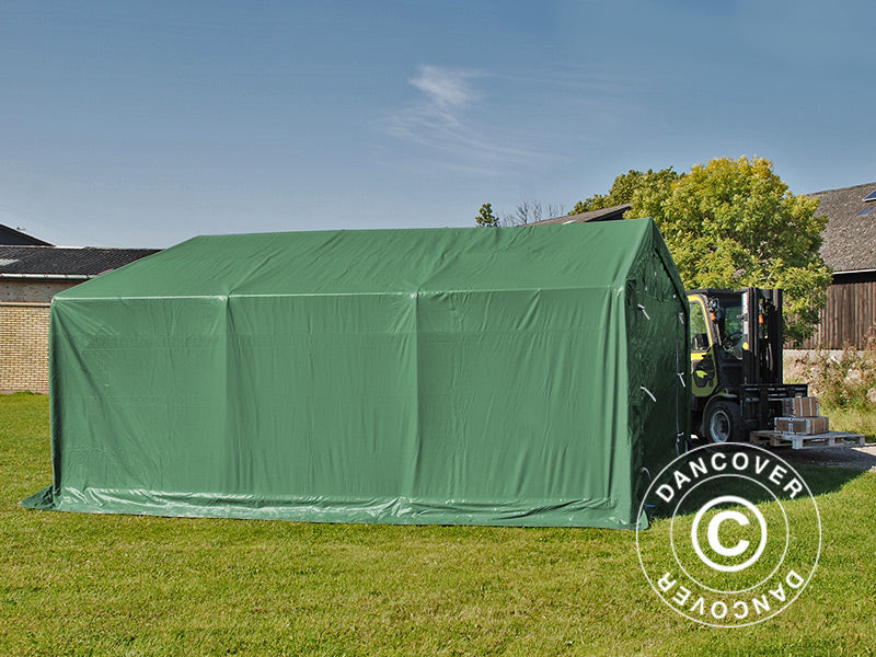 Lagerzelt PRO 4x6x2x3,1m, PVC, Grün