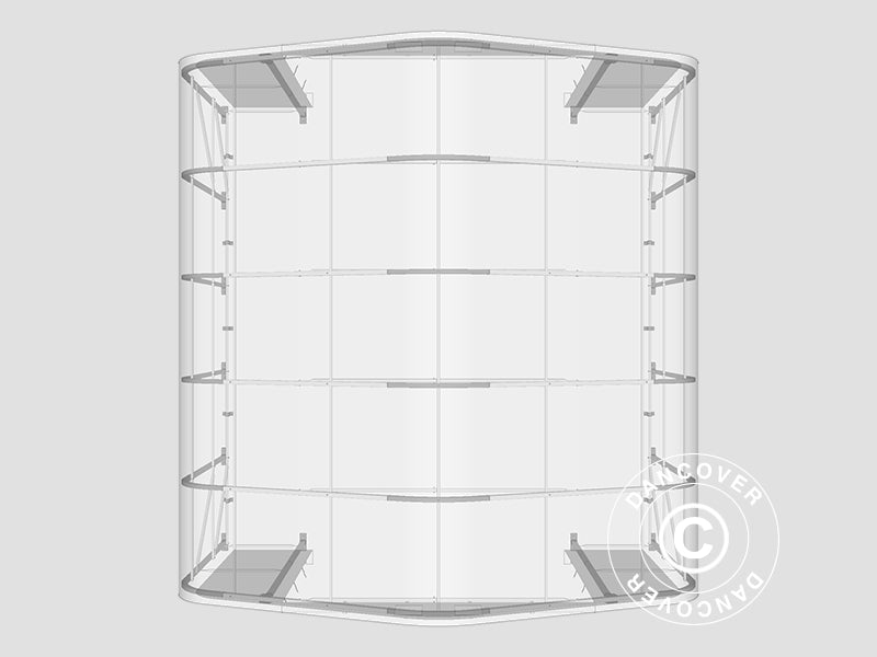 Lagerzelt PRO 6x6x3,7m PVC, Grün