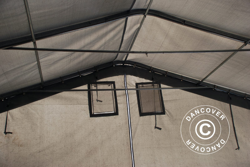 Capannone tenda PRO 6x6x3,7m PVC, Grigio