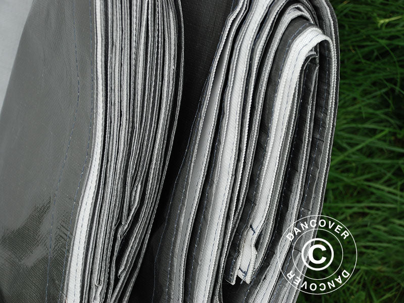 Plane 6x12m, PE 300g/m², Grau