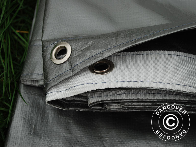 Plane 6x12m, PE 300g/m², Grau