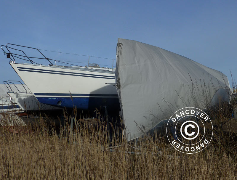 Plane 6x12m, PE 300g/m², Grau