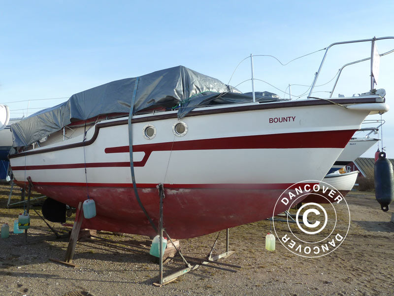 Plane 6x14m, PE 300g/m², Grau