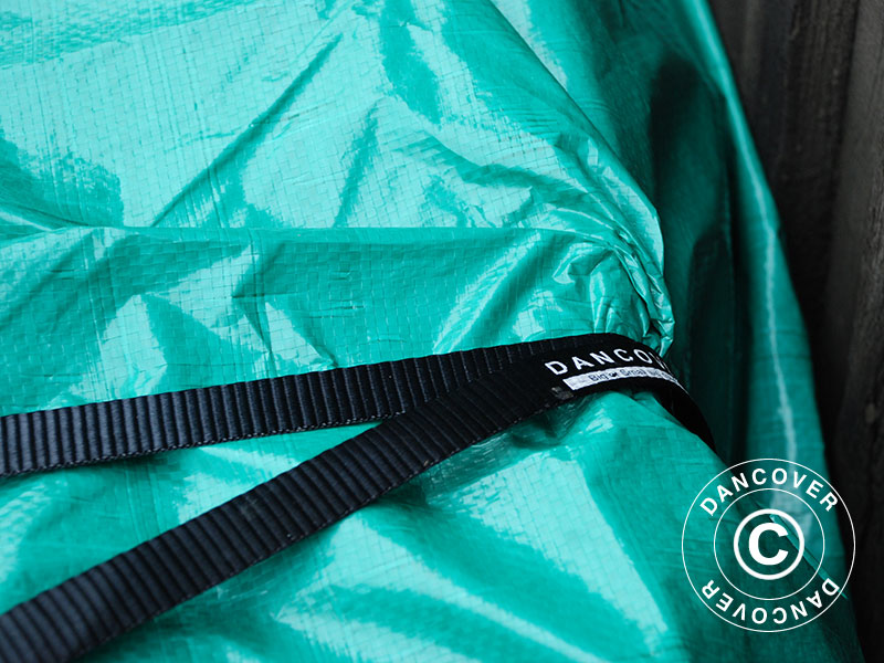 Bâche 10x20m, PE 65g/m², Verte