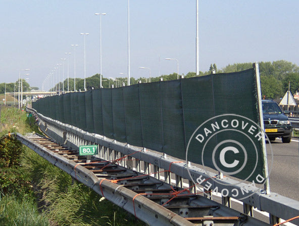 Bache speciale cloture 1,76x3,41m, PE 150g/m², Noir