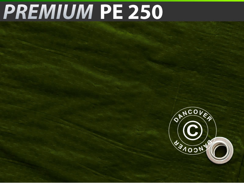 Bâche 6x8m, PE 250g/m², Vert
