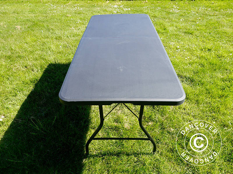 Tavolo Pieghevole 180x74x74cm, Nero (25 pz.)