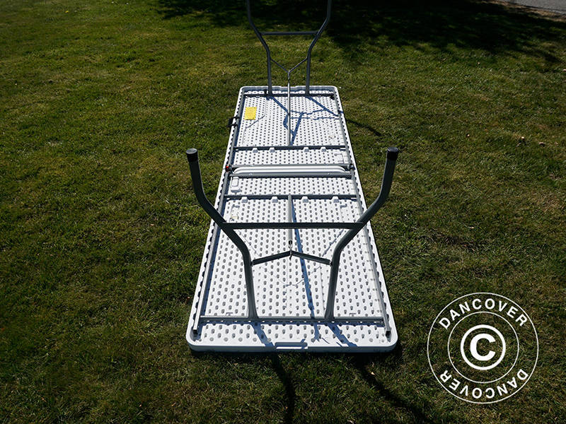 Klapptisch 240x76x74cm, Hellgrau (10 St.)