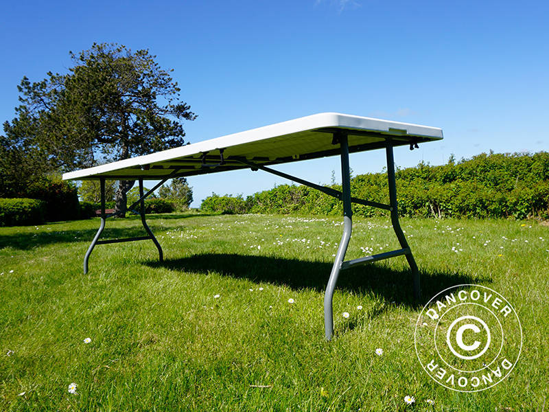 Klapptisch 240x76x74cm, Hellgrau (1 St.)