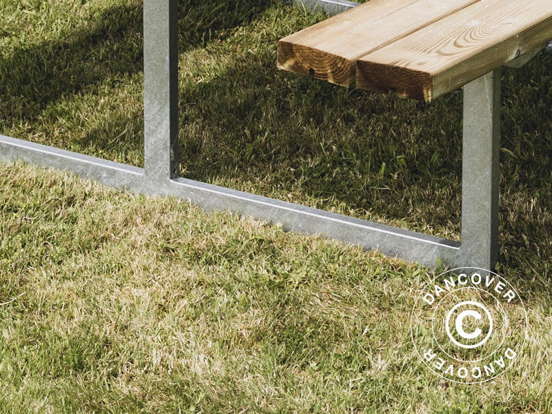 Table de pique-nique, 1,4x1,75x0,75m, Bois