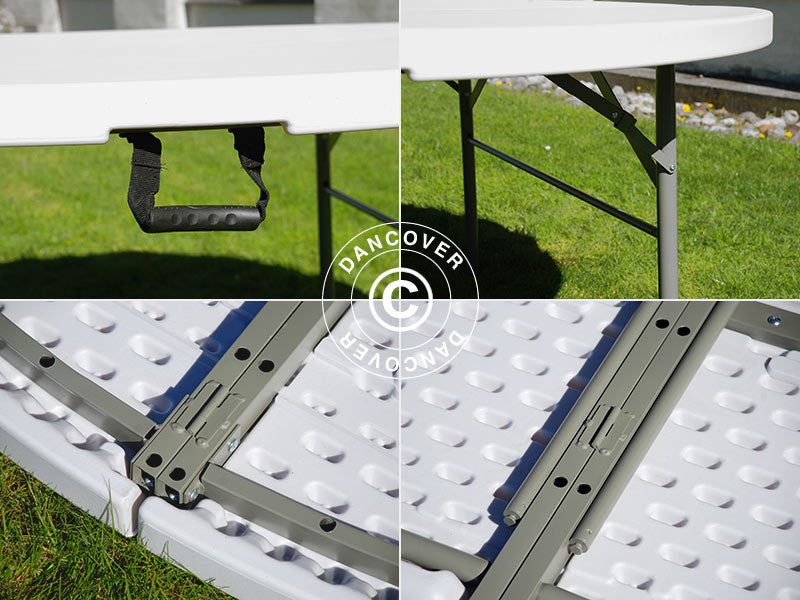 Runder Klapptisch PRO Ø183cm, Hellgrau (1 St.)