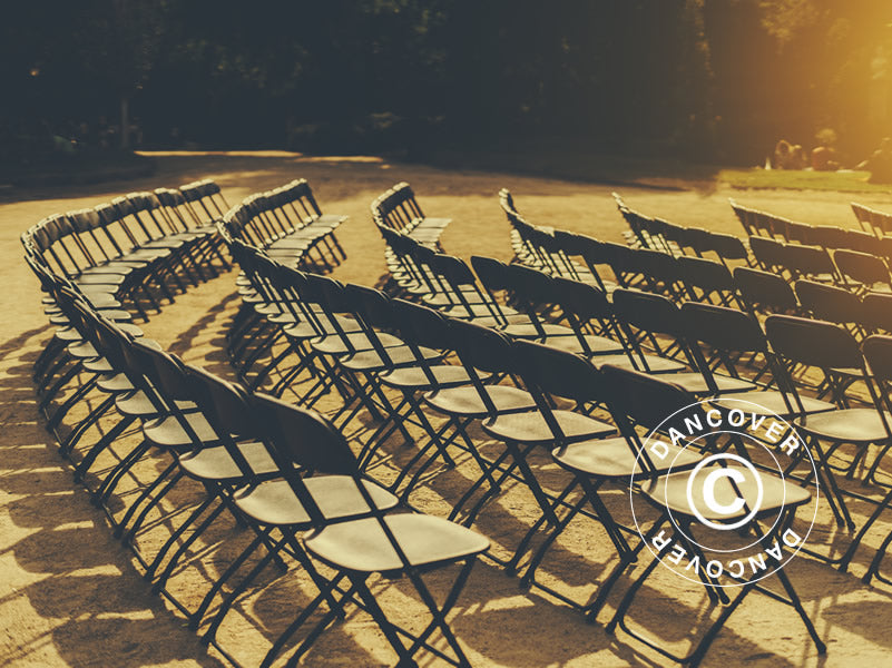 Klappstuhl 44x44x80cm, Schwarz, 24 St.