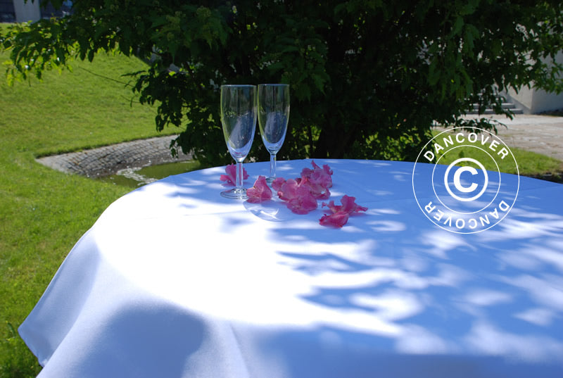 Nappe Ø80x20cm, Blanc