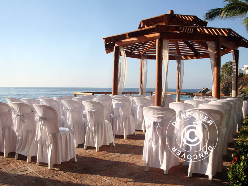 Housse pour 44x44x80cm chaise, Blanc