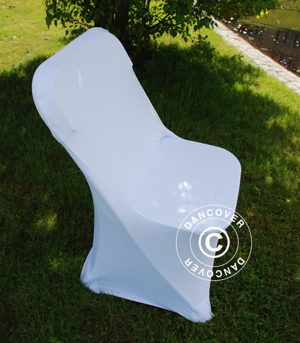 Copri-sedie elasticizzato 44x44x80cm, Bianco (1 pz)