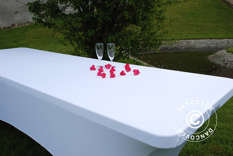 Stretch Tischüberzug 183x75x74cm, Weiß