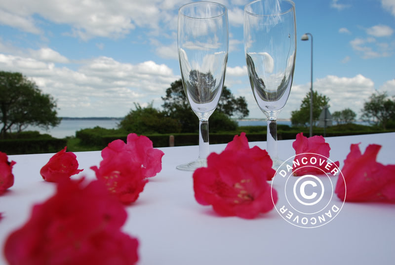 Stretch Tischüberzug 183x75x74cm, Weiß