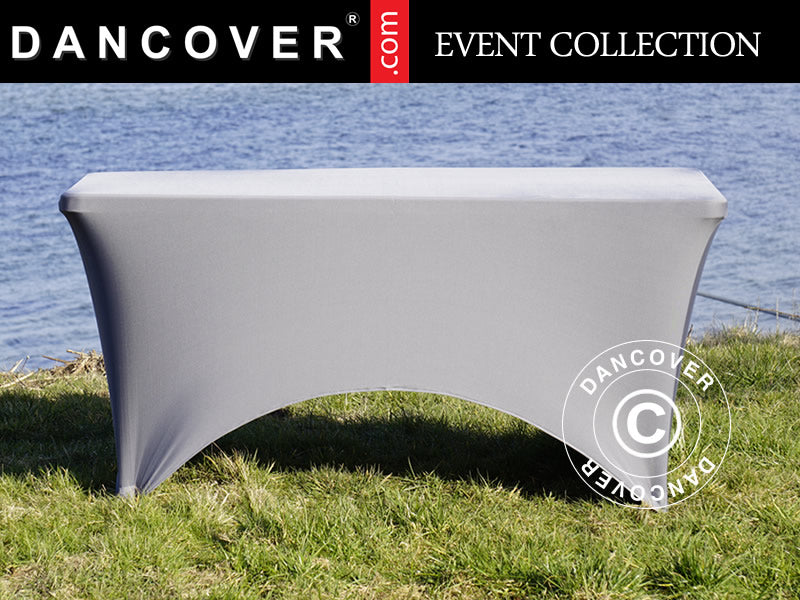 Housse de table stretch 150x72x74cm, Gris