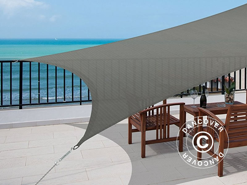 Vela da sole 3x4m, Rettangolare, Antracite