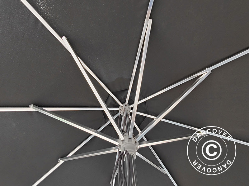 Sonnenschirm Bermuda, Ø3m, Schwarz