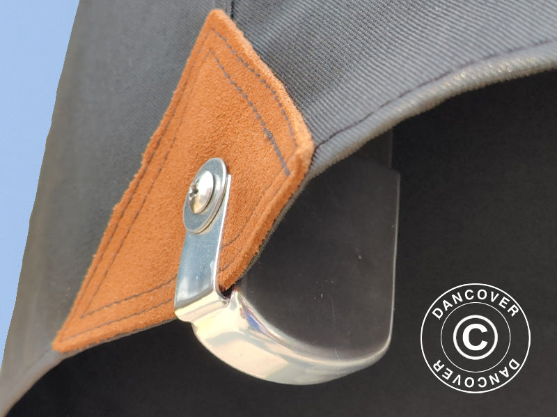 Parasol en porte à faux Havana, 3,5x3,5m, Noir