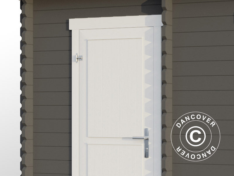 Casetta da giardino, casetta in Legno Riga 4,25x2,8x2,22m, 34mm, 11,3m², Grigio scuro