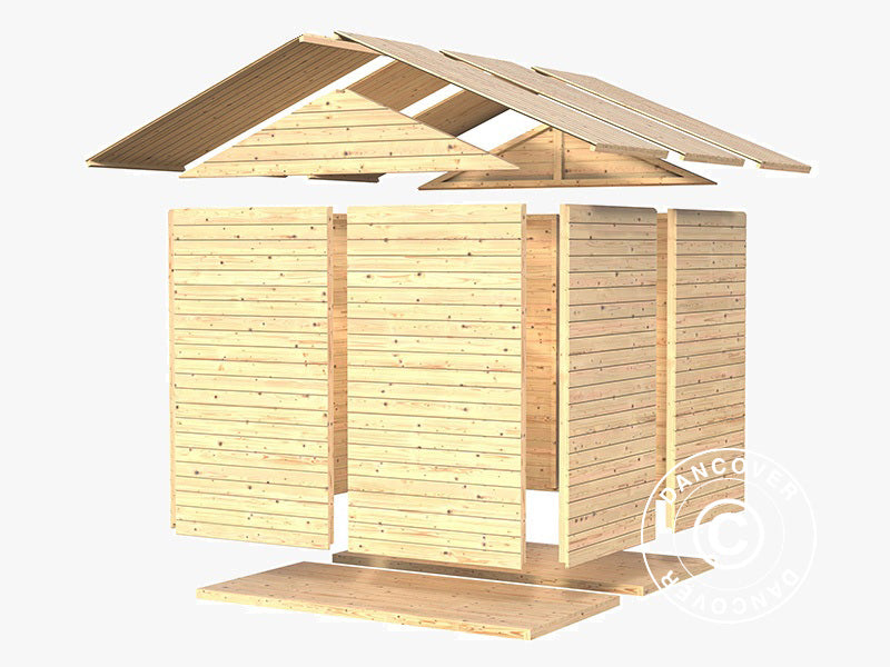 Casetta in legno, Bertilo Sylt 3, 1,8x2,38x2,25m, 4,28m²